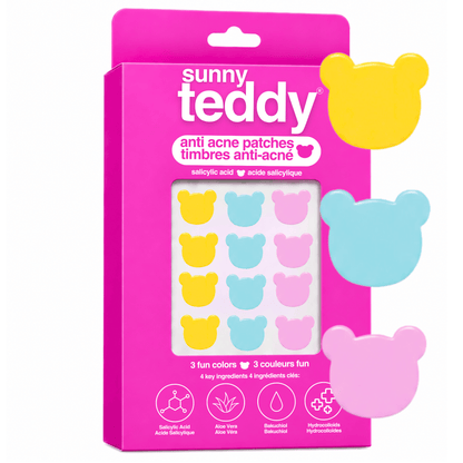 Sunny Teddy Pimple Patches - 72 Multicolor Teddies