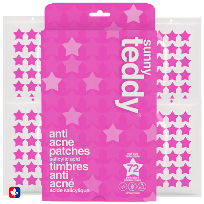 Sunny Teddy Pimple Patches - 72 Pink Stars