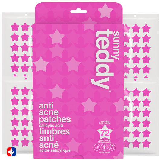 Sunny Teddy Pimple Patches - 72 Pink Stars