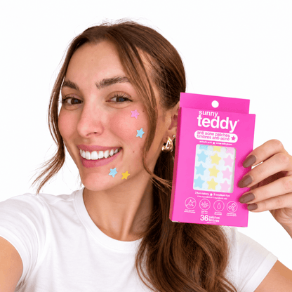 Sunny Teddy Pimple Patches - 72 Multicolour Stars