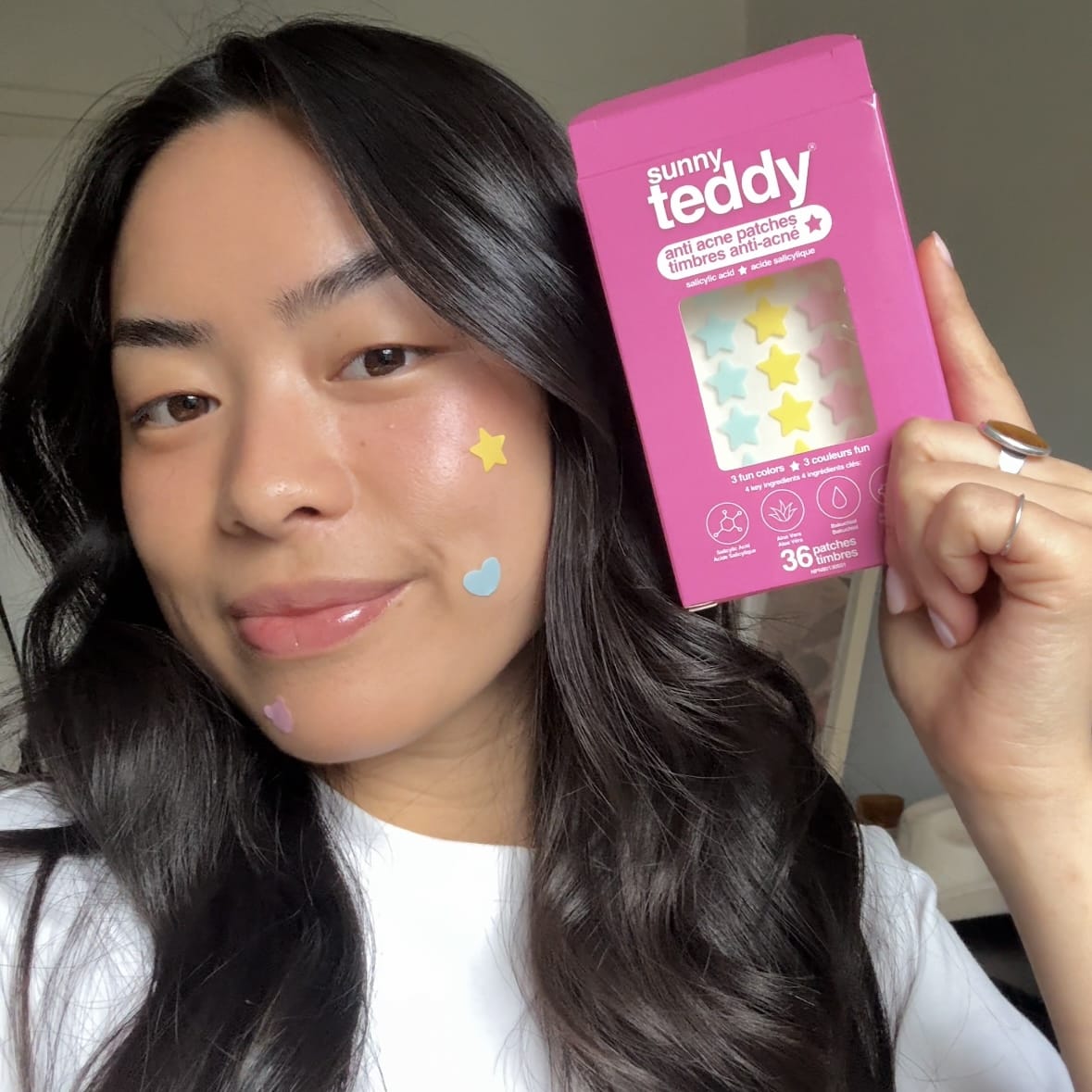 Sunny Teddy Pimple Patches - 72 Multicolor Stars