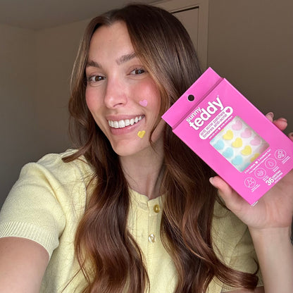 Sunny Teddy Pimple Patches - 72 Multicolour Hearts