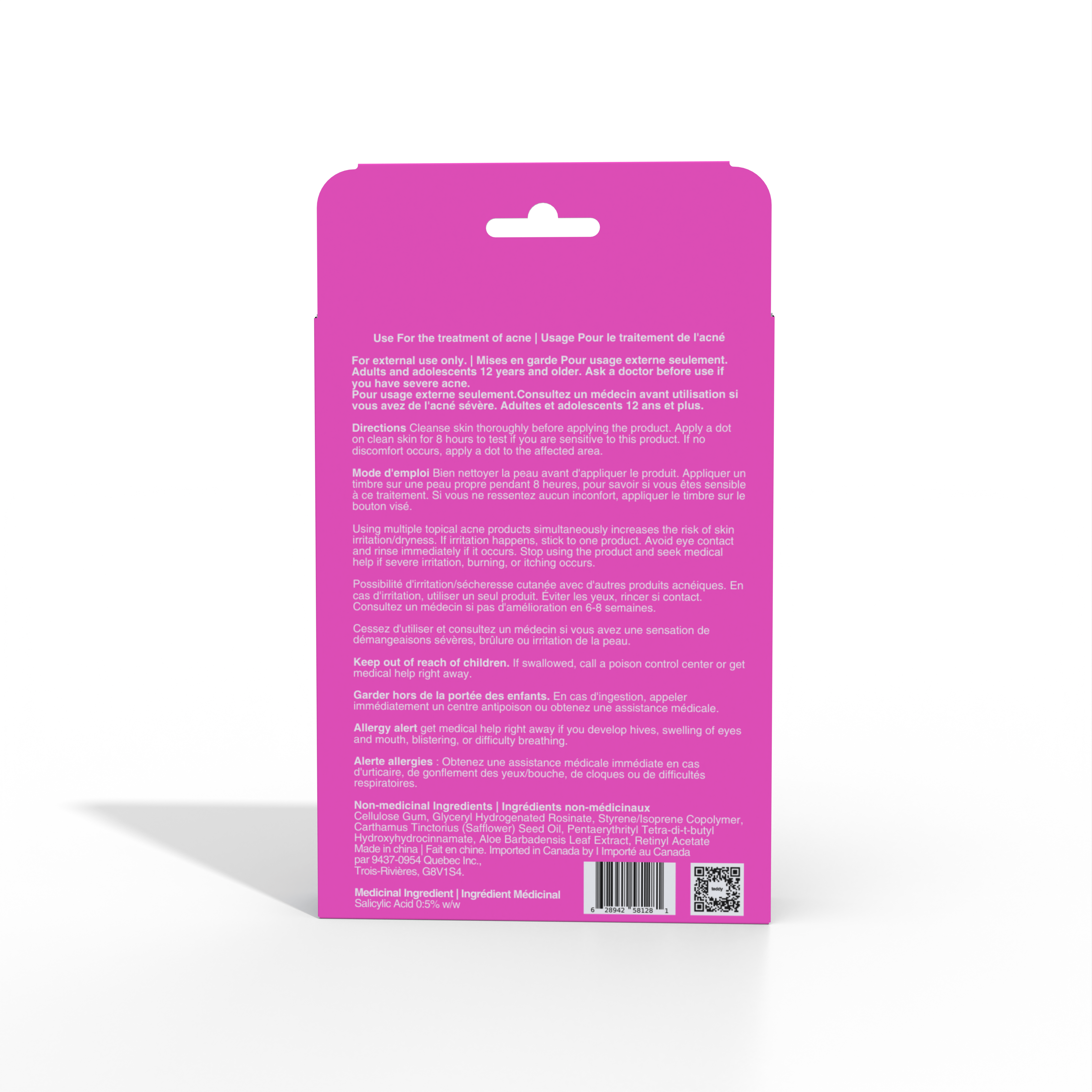 Pimple Patches with Salicylic Acid - 36 Pink Teddies