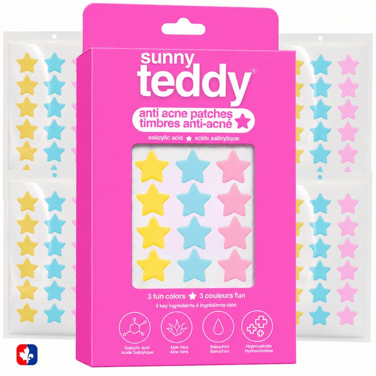 Sunny Teddy Pimple Patches - 72 Multicolor Stars