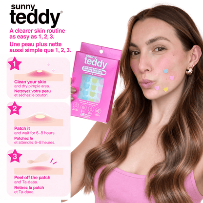 Sunny Teddy Pimple Patches - 72 Multicolour Teddies