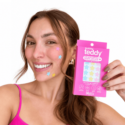 Sunny Teddy Pimple Patches - 72 Multicolour Stars